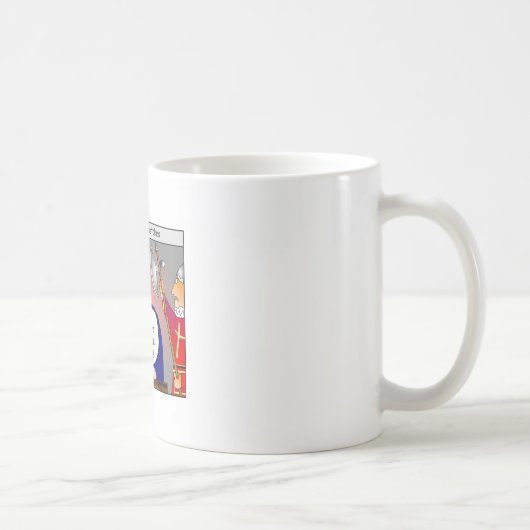 王を解任して下さいCartoon Mug コーヒーマグカップ (右)
