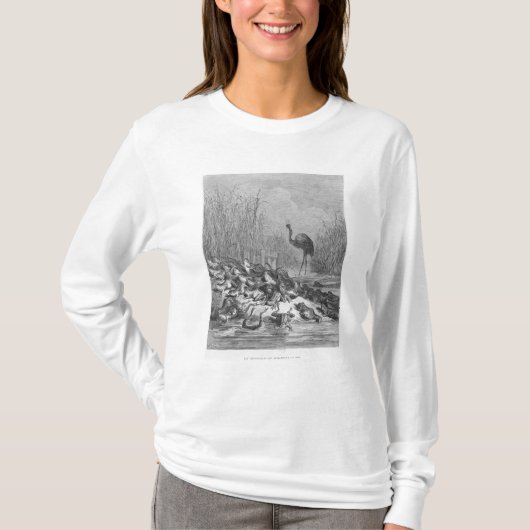 王を頼んでいるカエル Tシャツ (正面)