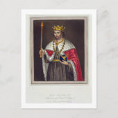 王エドワード2世のポートレート(1284年~1327年)の創始者 ポストカード (正面)