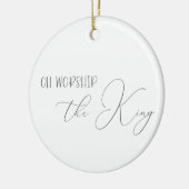 王オーナメントを崇拝/バッファロープレイド セラミックオーナメント (左)