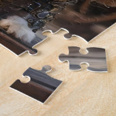 王カヴァリエスパニエル犬のワンちゃんスティームパンク ジグソーパズル (側面)