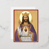 王キリスト 箔シーズンポストカード (正面/裏面)