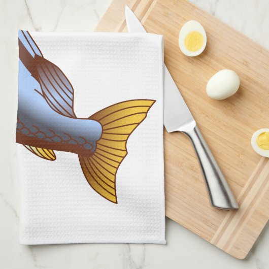 王サケ キッチンタオル (四つ折り)