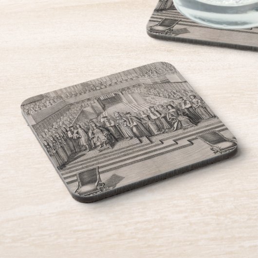 王ジェイムズ二世(1633-1701年)の即位およびこんにちは コースター (左側)