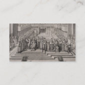 王ジェイムズ二世(1633-1701年)の即位およびこんにちは 名刺 (裏面)