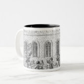 王ジョージ三世およびシャーロット女王 ツートーンマグカップ (正面左)