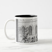 王ジョージ三世およびシャーロット女王 ツートーンマグカップ (左)