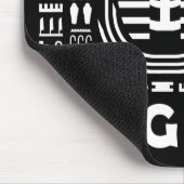 王タットファローエジプト象形文字アルファベット マウスパッド (コーナー)