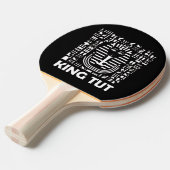 王タットファローエジプト象形文字アルファベット 卓球ラケット (正面アングル)