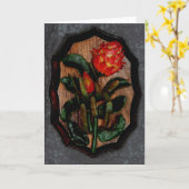 王プロテア カード (黄色い花)