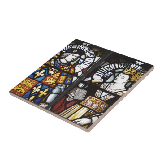 王リチャード三世およびアンイギリスの女王 タイル (側面)