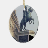 王ルイ14世(1816-22年)の乗馬の彫像(bro セラミックオーナメント (右)