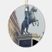 王ルイ14世(1816-22年)の乗馬の彫像(bro セラミックオーナメント (左)