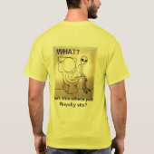 王位に坐っているエイリアン Tシャツ (裏面)