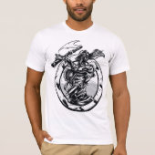 王位の白い歩行者のTシャツのゲーム Tシャツ (正面)