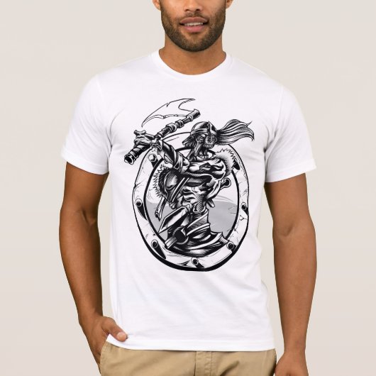 王位の白い歩行者のTシャツのゲーム Tシャツ (正面)