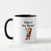 王位のTシャツおよびギフトの王 マグカップ (左)