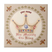 王位を賜る タイル (正面)