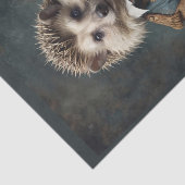 王侯のルネッサンス様式の服を着たハリネズミに蝶ネクタイ 薄葉紙 (詳細)