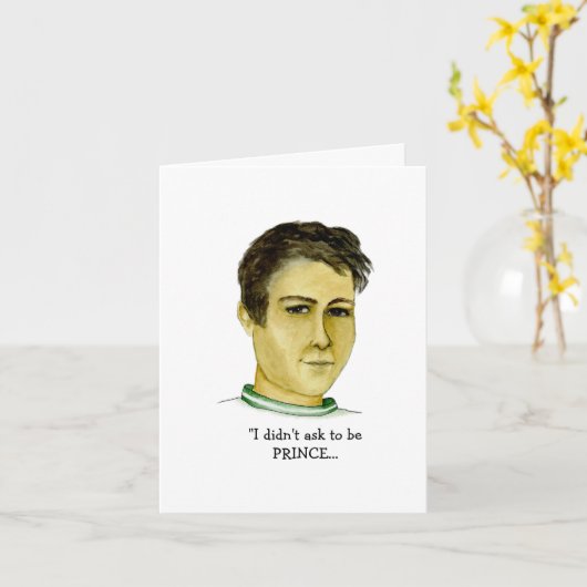 王冠おもしろいのもしフィット者 カード (黄色い花)