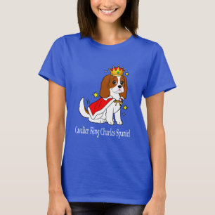 王冠およびローブを持つ無頓着なチャールズ王スパニエル犬 Tシャツ