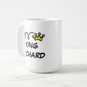 王冠が付いている大きい特大王のサイズのコーヒー・マグ コーヒーマグカップ (正面左)