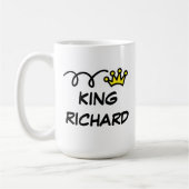 王冠が付いている大きい特大王のサイズのコーヒー・マグ コーヒーマグカップ (左)