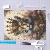 王冠が切り離された虎 薄葉紙 (クラフト)