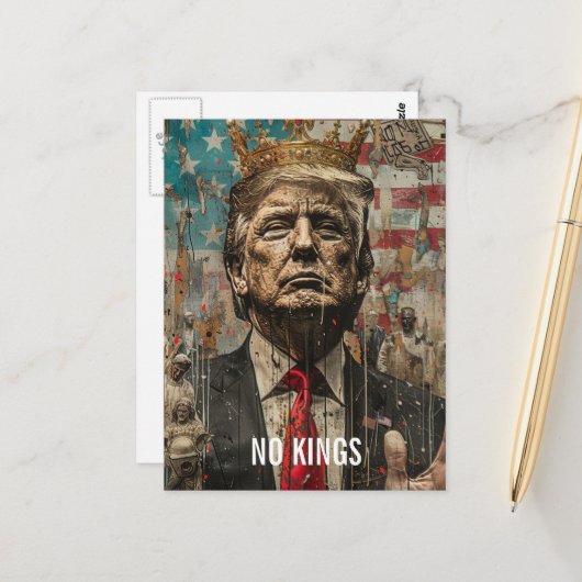 王冠でトランプする王様はいない ポストカード (正面/裏面インサイチュ)