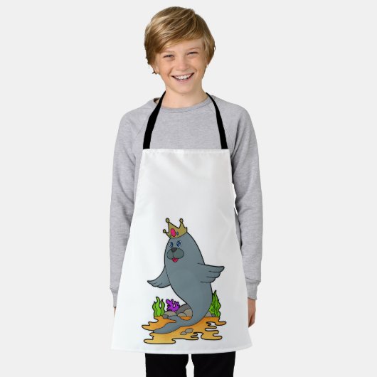 王冠で王として封印 エプロン (着用した状態)