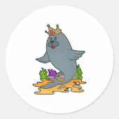 王冠で王として封印 ラウンドシール (正面)