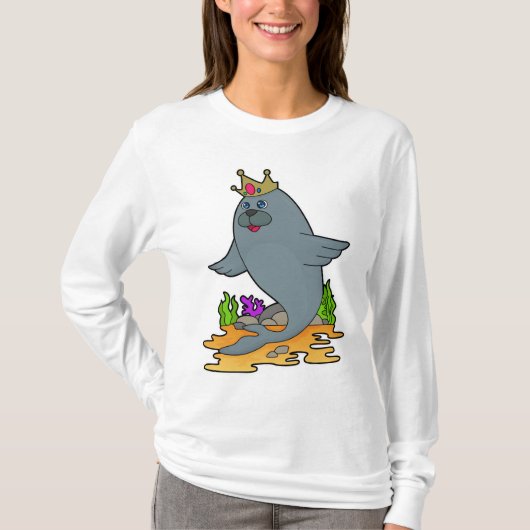 王冠で王として封印 Tシャツ (正面)