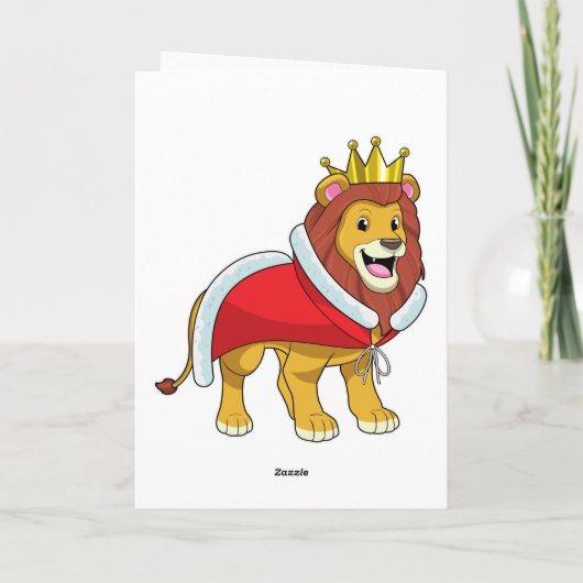 王冠とマントを纏ったライオン王 カード (裏面)