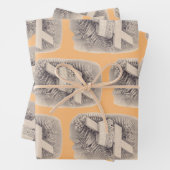 王冠と交差する十字架と勝利 ラッピングペーパーシート (インサイチュ)