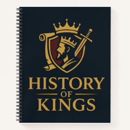 王冠と剣のリーガルクレストのロゴ ノートブック