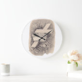 王冠と勝利で十字架を渡す ラージ壁時計 (ホーム)