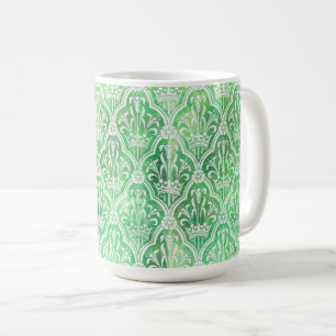 王冠と花を持つ紋章 コーヒーマグカップ