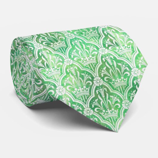 王冠と花を持つ紋章 ネクタイ (ロール)