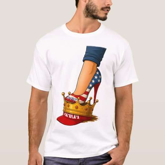 王冠にハイヒールは似合わない Tシャツ (正面)