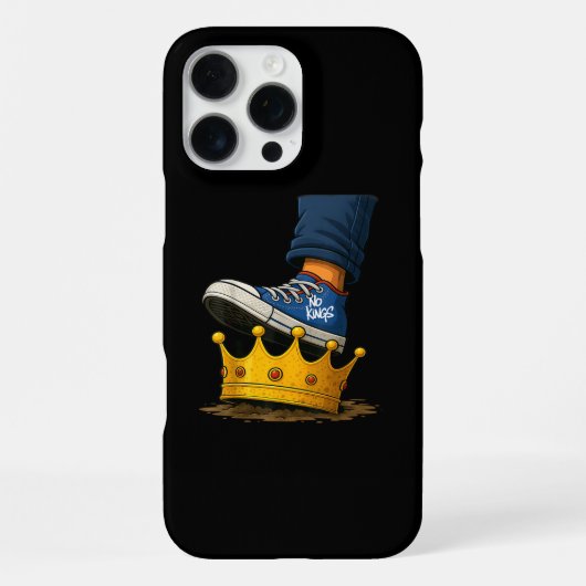 王冠に王の靴なし iPhoneケース (裏面)