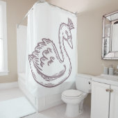 王冠に白鳥 シャワーカーテン (インサイチュ)