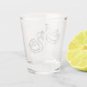 王冠に白鳥 ショットグラス (裏面)