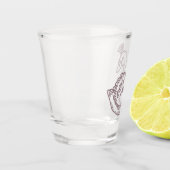 王冠に白鳥 ショットグラス (左)