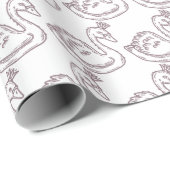 王冠に白鳥 ラッピングペーパー (ロールコーナー)