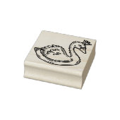 王冠に白鳥 ラバースタンプ (スタンプ)