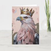 王冠に美しいワシのすべての行事 カード (正面)