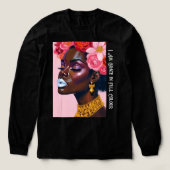 王冠に開花フローラ女王 トライブレンドＴシャツ (デザイン正面)