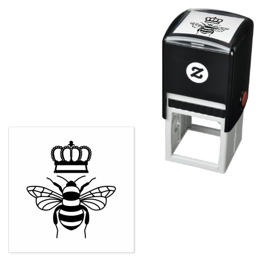 王冠のみ付きクイーンビー セルフインキングスタンプ (インサイチュ)