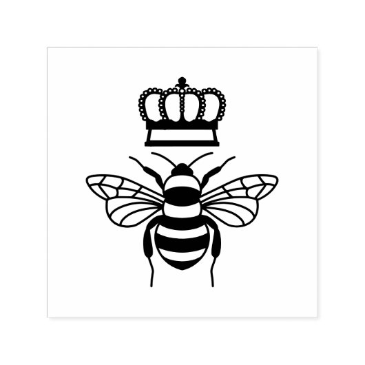 王冠のみ付きクイーンビー セルフインキングスタンプ (デザイン)