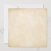 王冠のイニシャル入り おとぎの世界のパーチメント 招待状 (裏面)